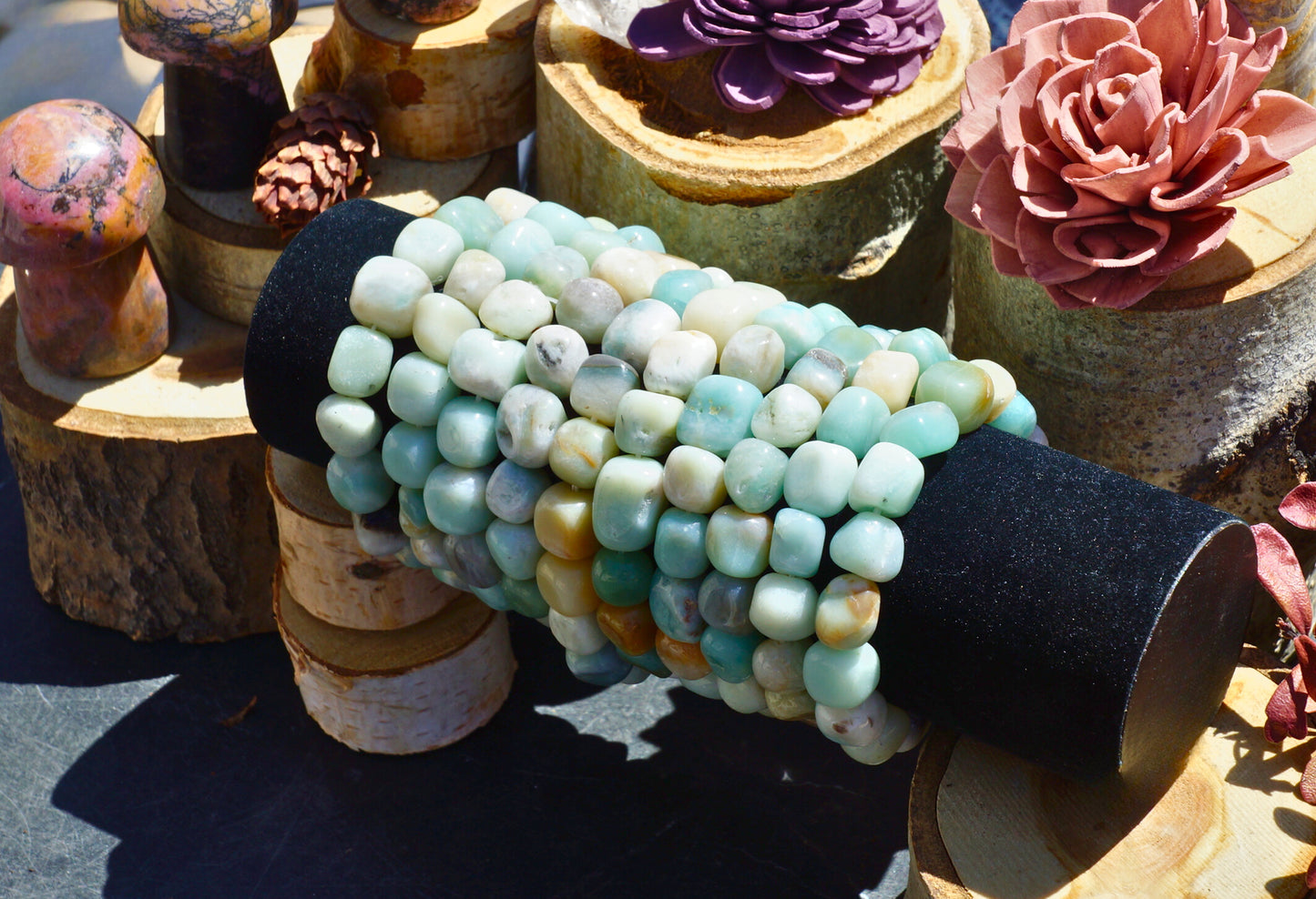 AMAZONITE TUMBLED BRACELET