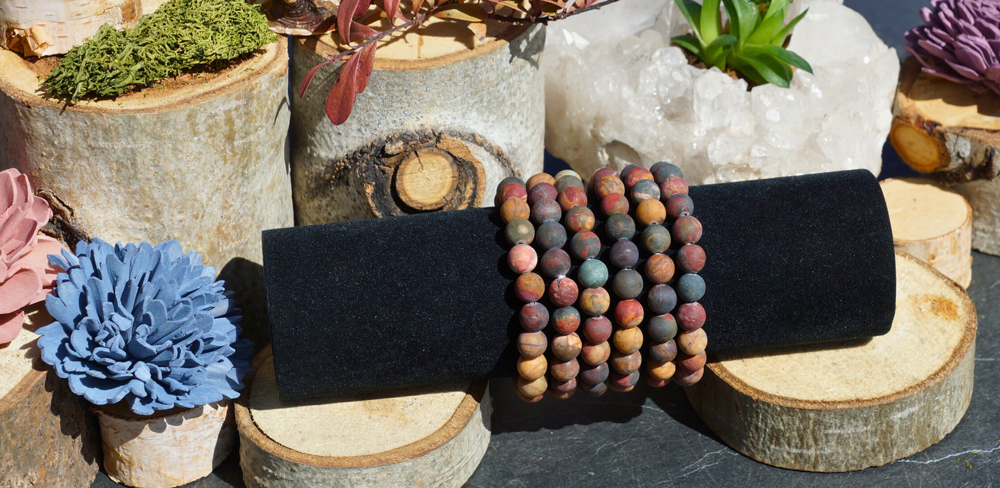 CHERRY CREEK JASPER BRACELET (MATTE)