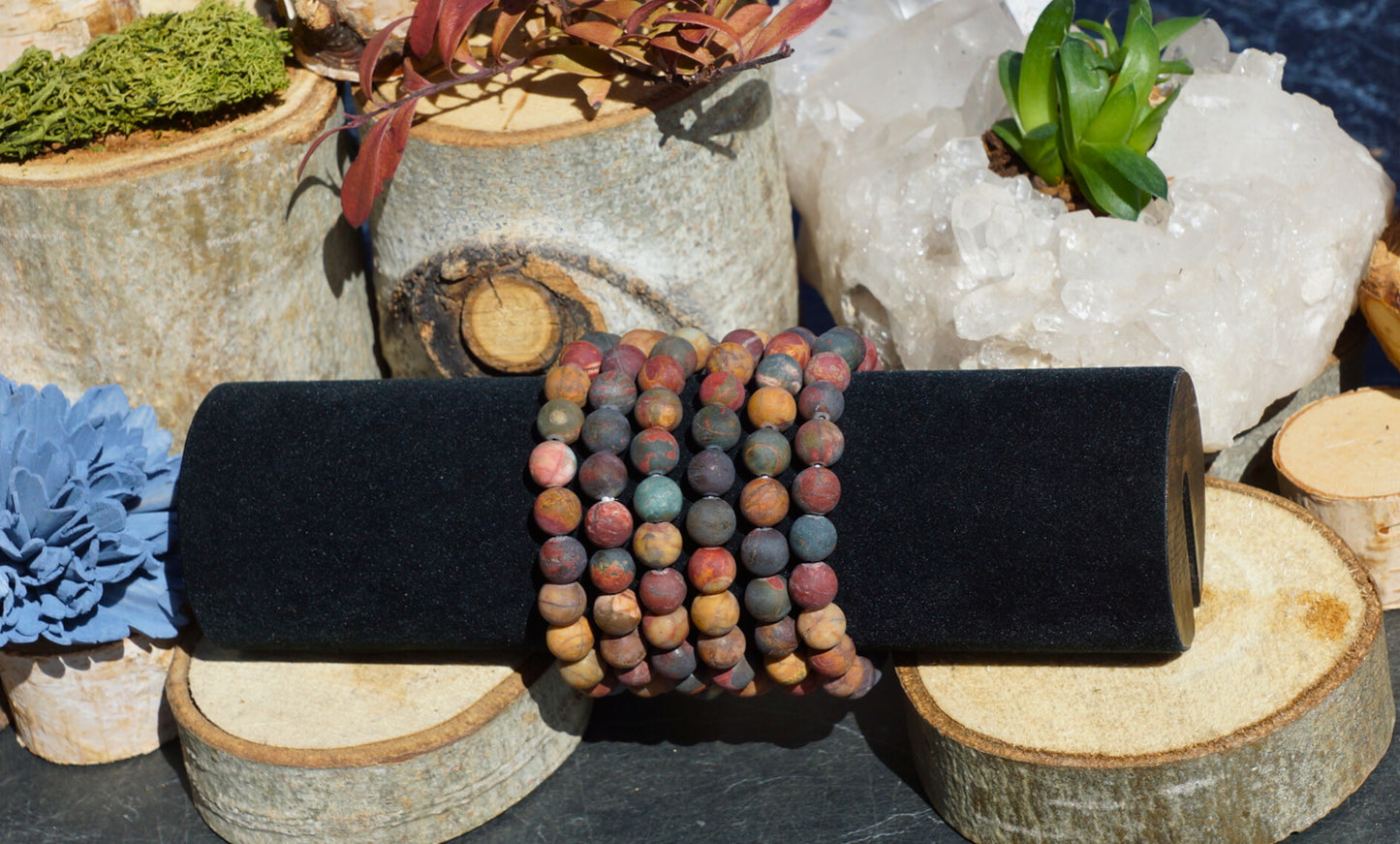 CHERRY CREEK JASPER BRACELET (MATTE)