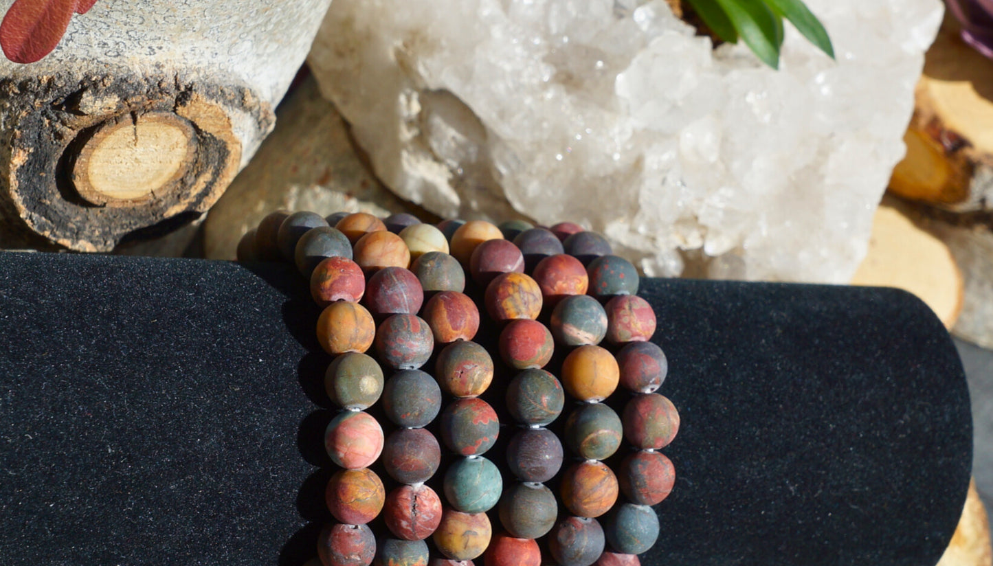 CHERRY CREEK JASPER BRACELET (MATTE)