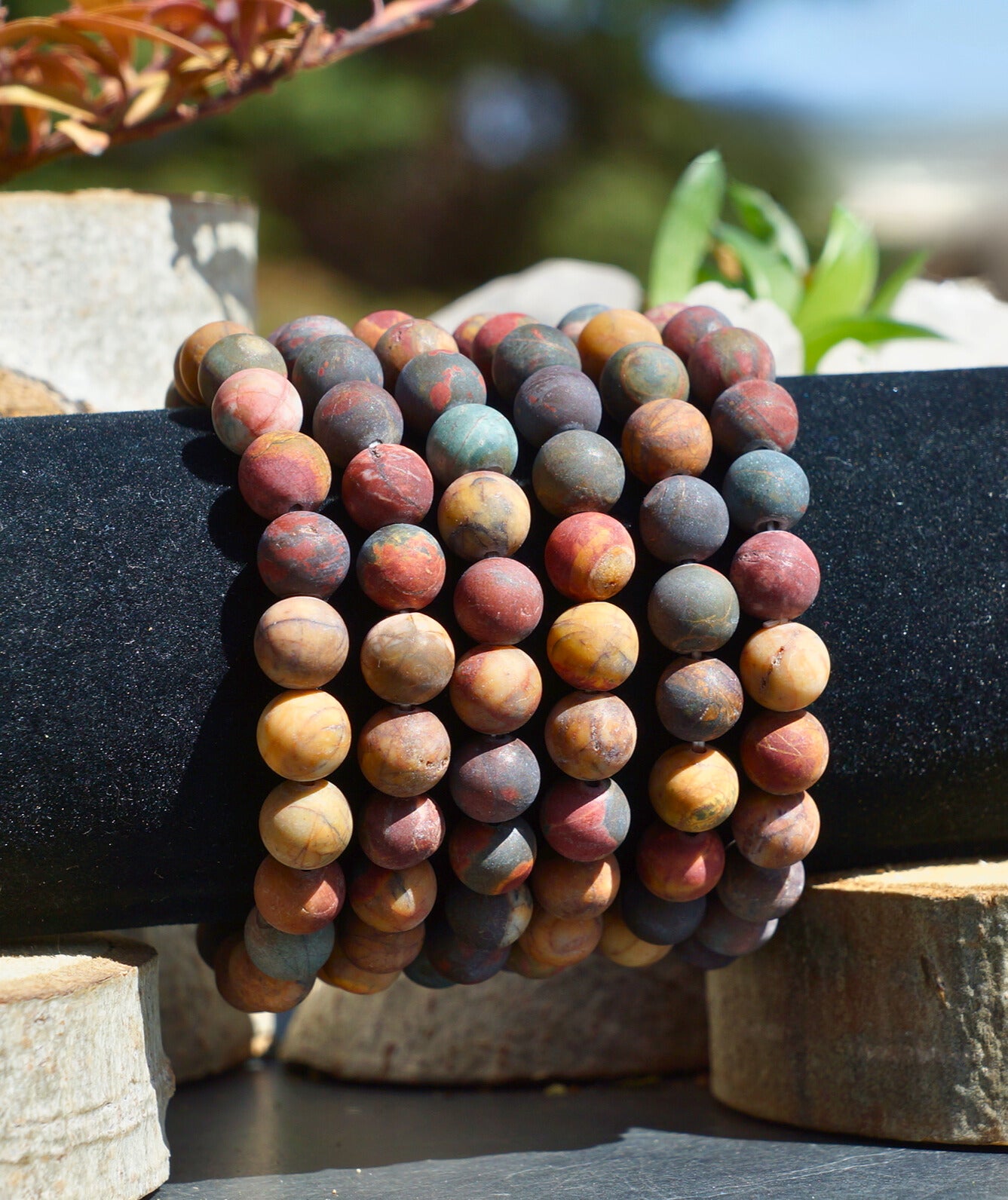 CHERRY CREEK JASPER BRACELET (MATTE)