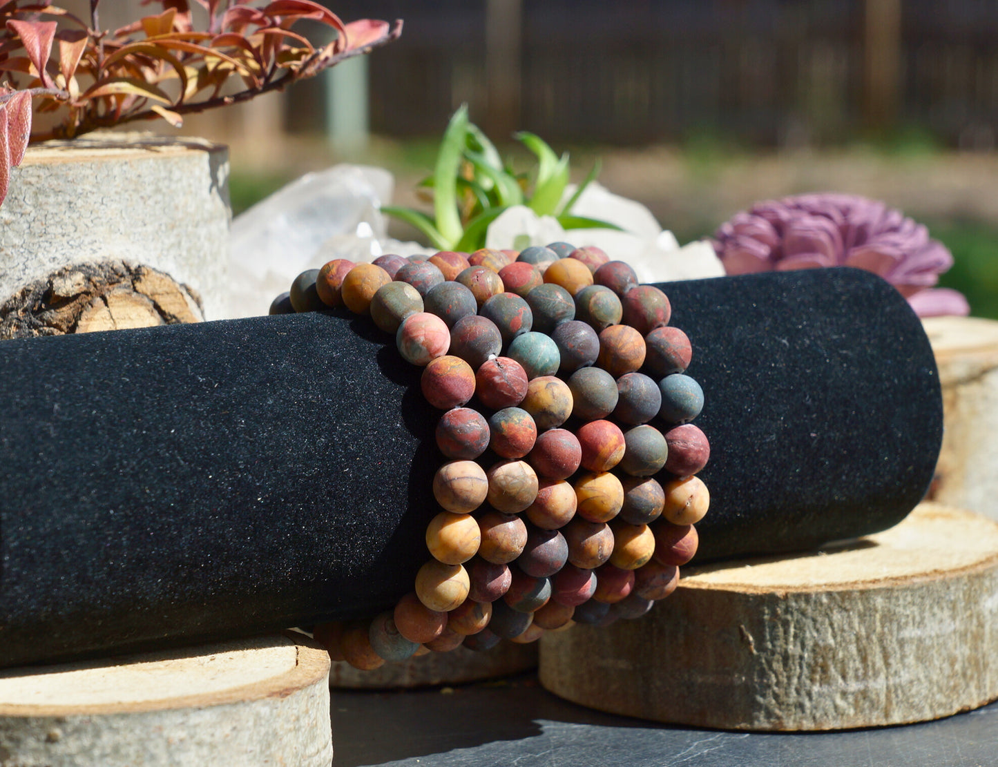 CHERRY CREEK JASPER BRACELET (MATTE)