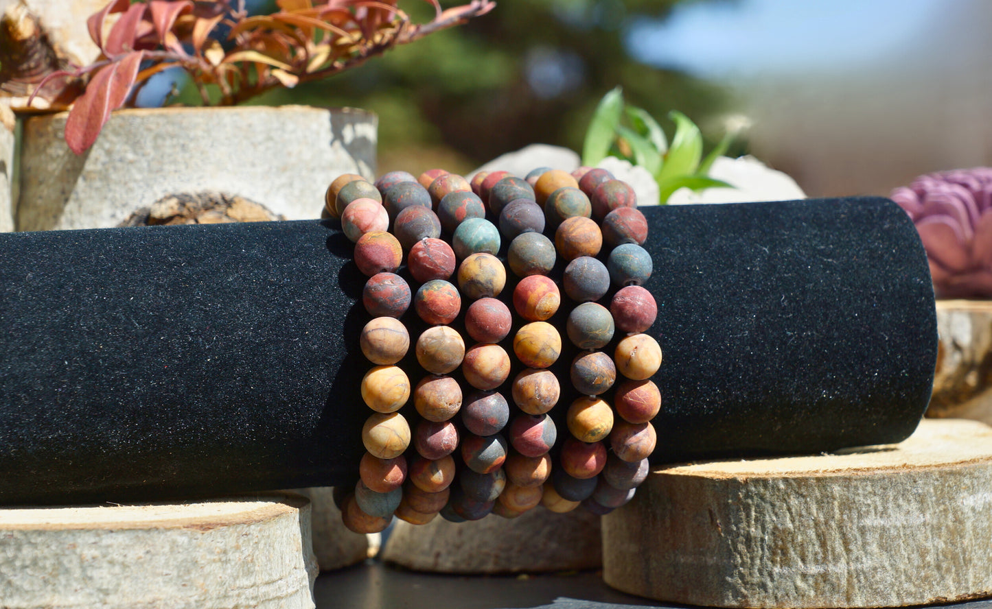 CHERRY CREEK JASPER BRACELET (MATTE)