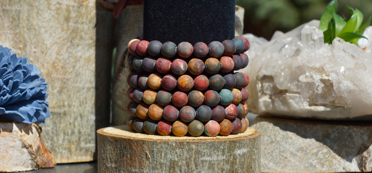 CHERRY CREEK JASPER BRACELET (MATTE)