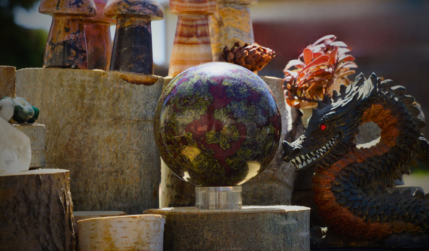 DRAGON BLOOD JASPER SPHERE
