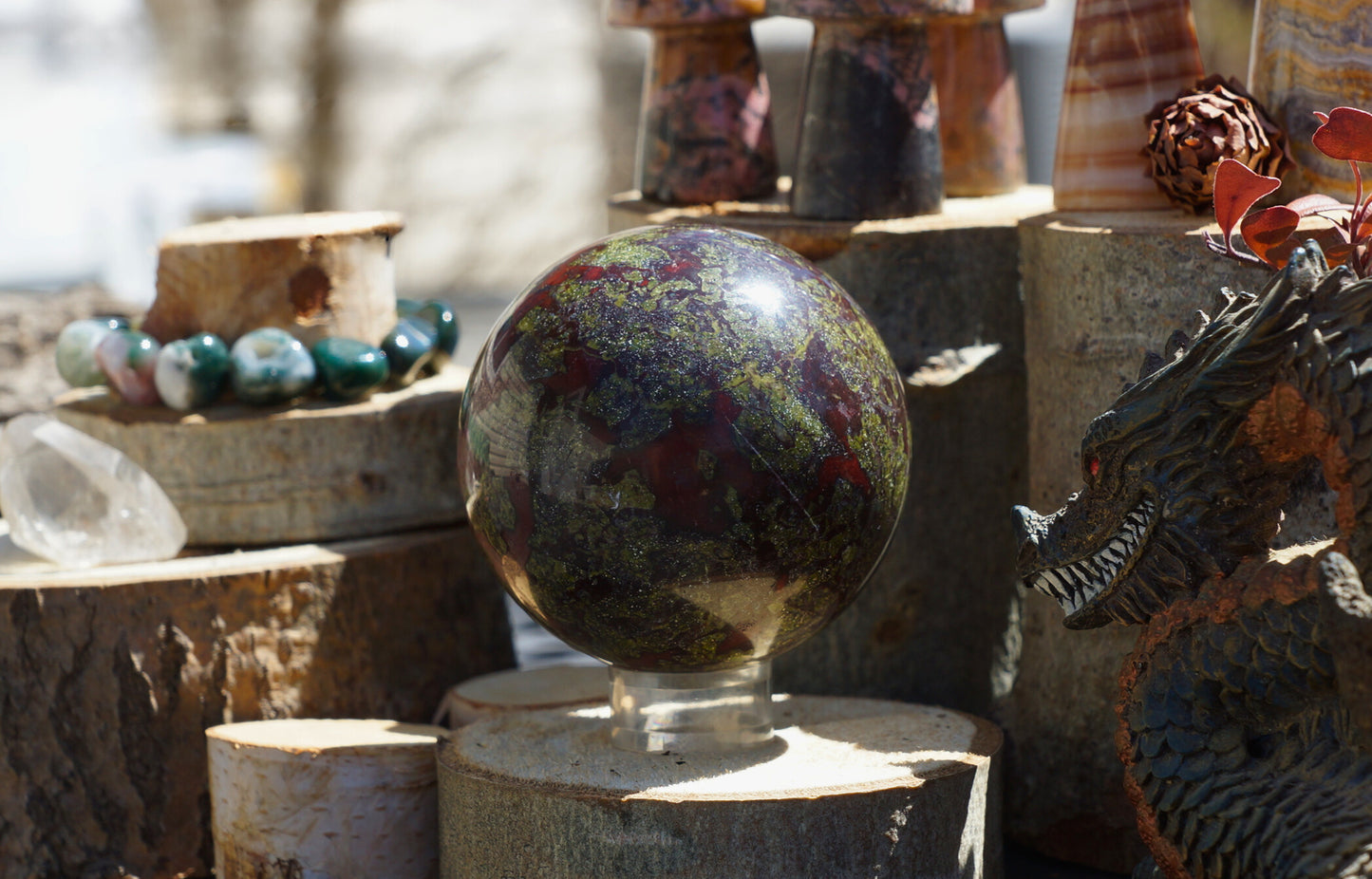 DRAGON BLOOD JASPER SPHERE
