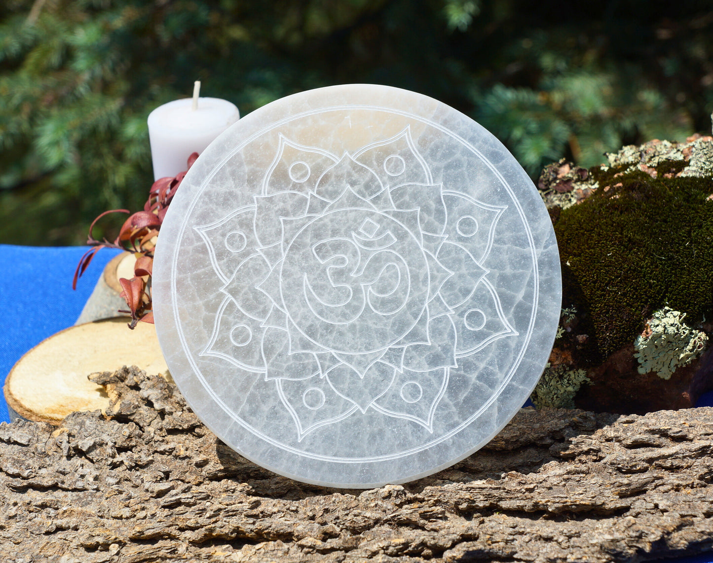 SELENITE CHARGING PLATES & CRYSTAL GRIDS