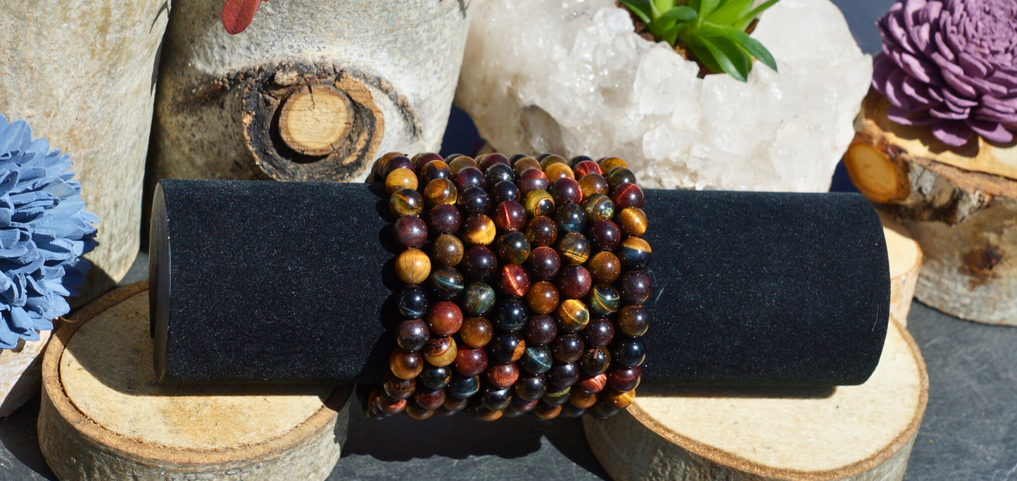 TRIPLE TIGER'S EYE BRACELET