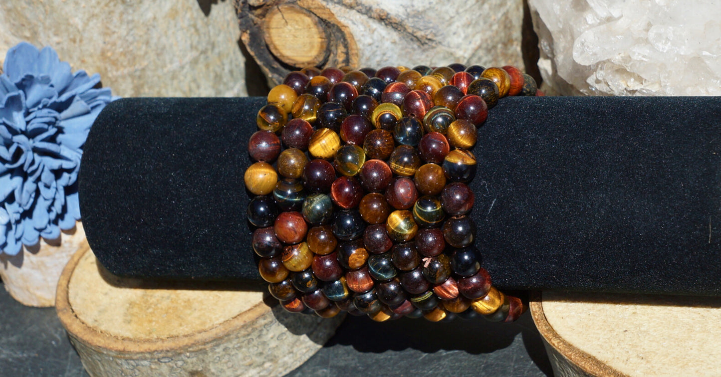 TRIPLE TIGER'S EYE BRACELET