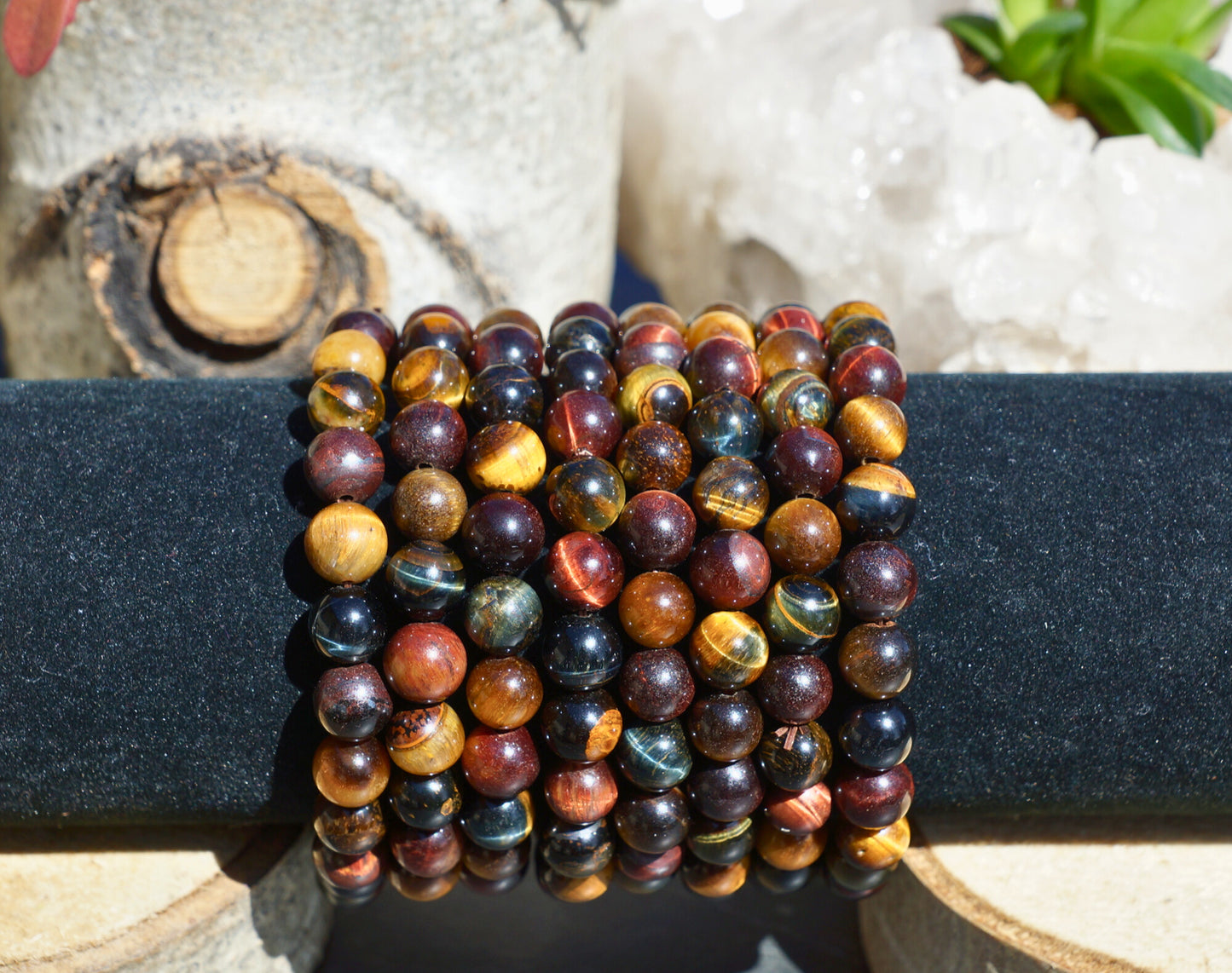 TRIPLE TIGER'S EYE BRACELET