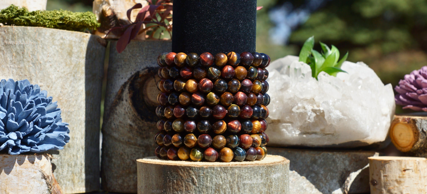 TRIPLE TIGER'S EYE BRACELET