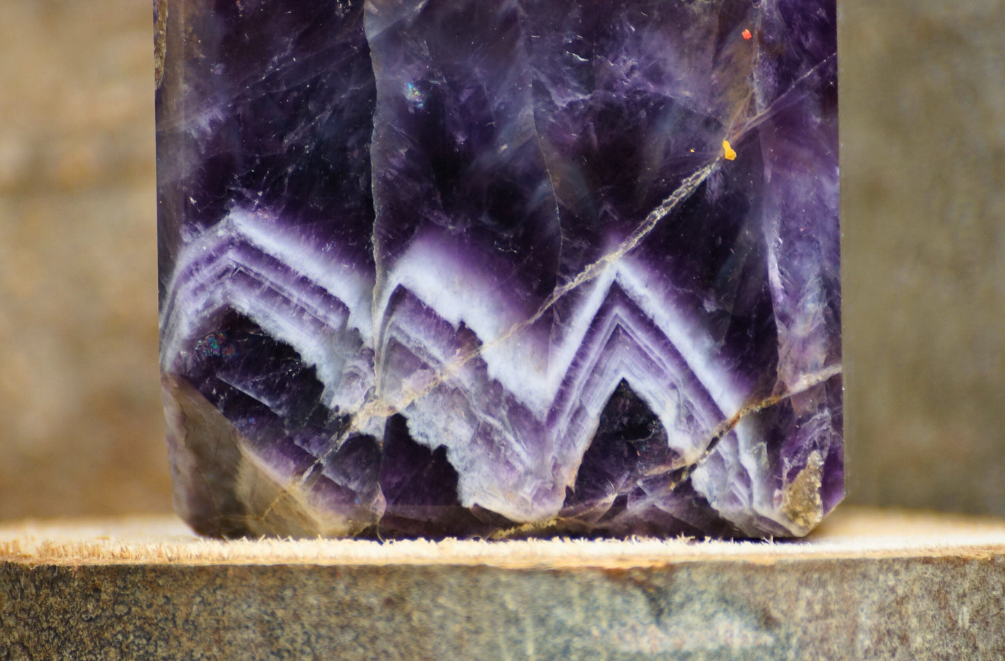 CHEVRON AMETHYST CUBES