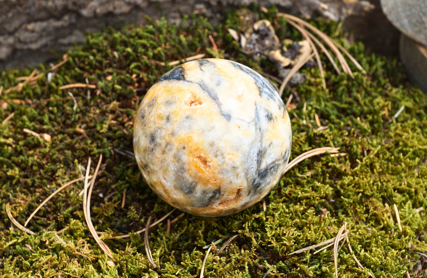 BUMBLEBEE JASPER SPHERE (druzy)
