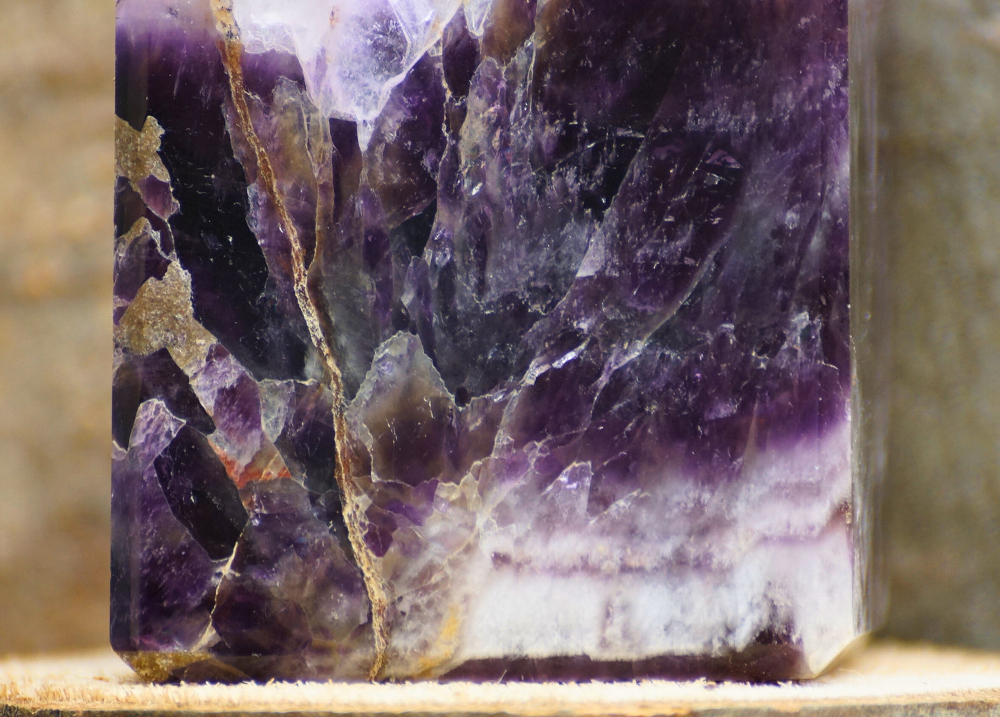 CHEVRON AMETHYST CUBES