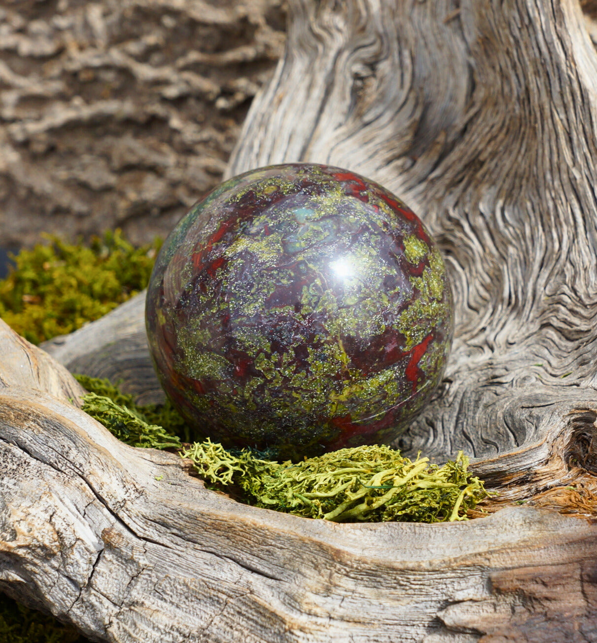 DRAGON BLOOD JASPER SPHERE