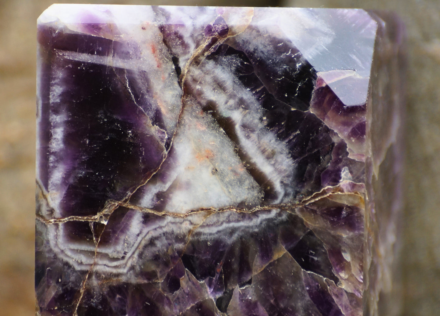 CHEVRON AMETHYST CUBES
