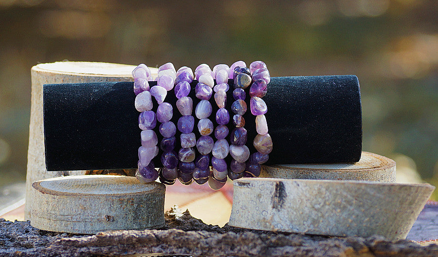 AMETHYST TUMBLED BRACELET