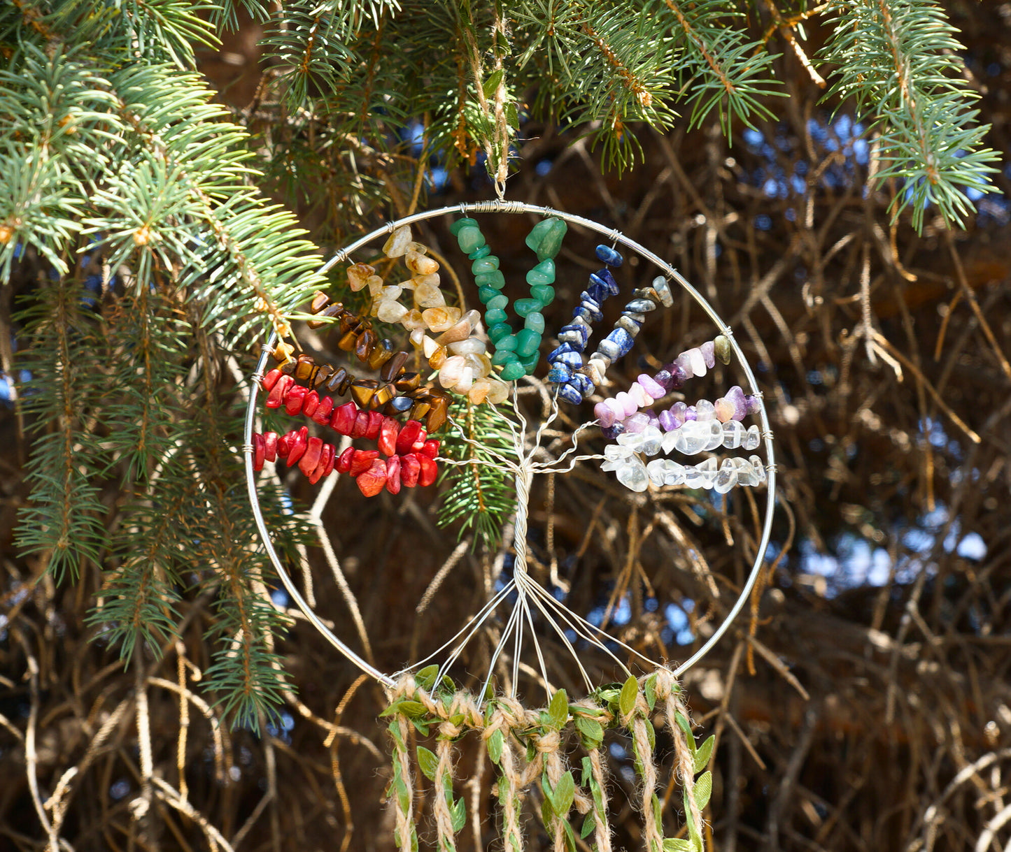 7 CHAKRA TREE OF LIFE DREAMCATCHER
