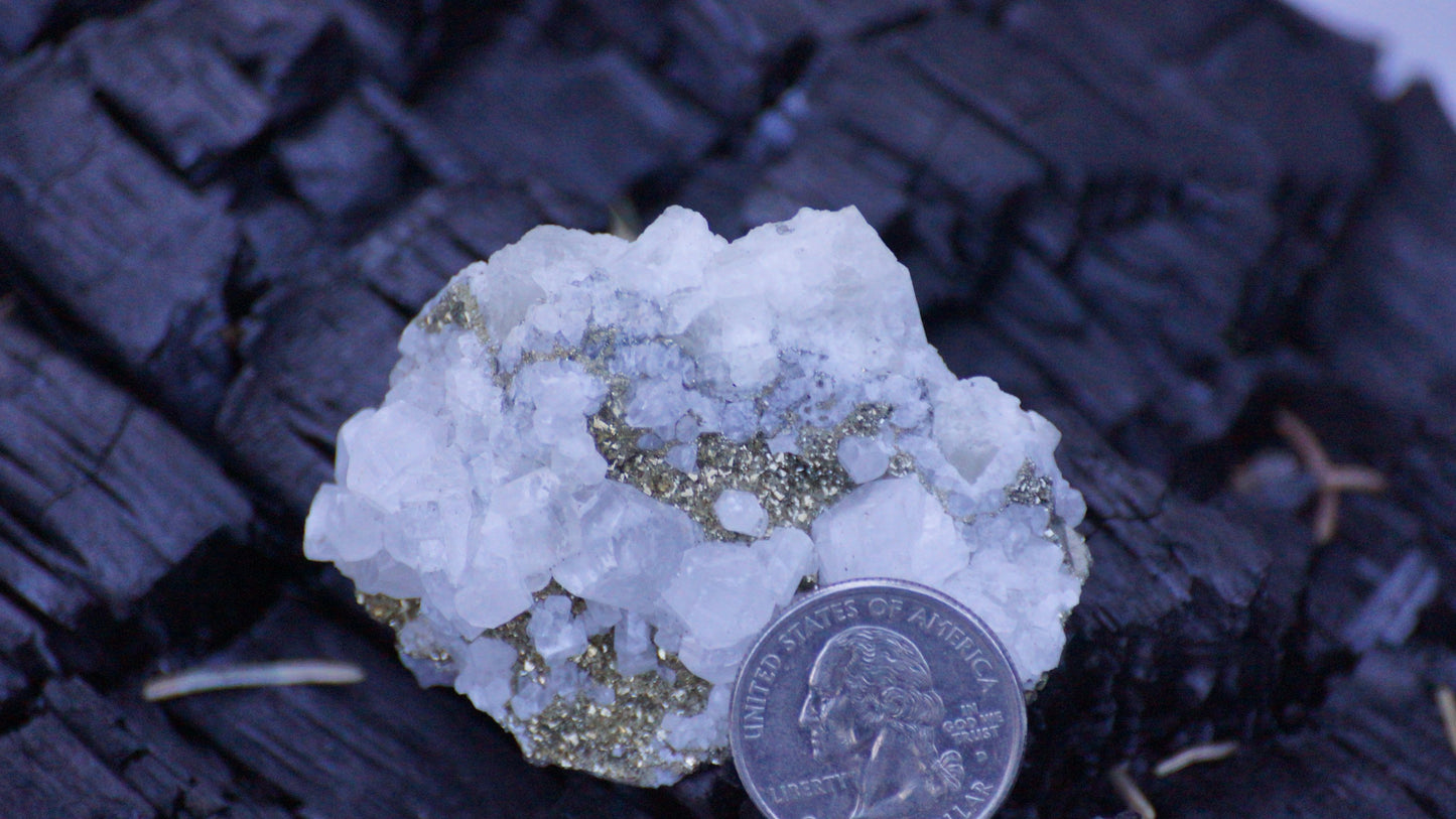 Quartz Cluster with Pyrite