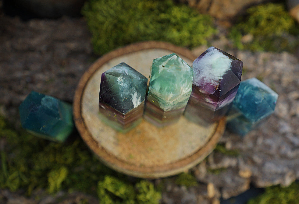 SNOWFLAKE FLUORITE TOWER mini