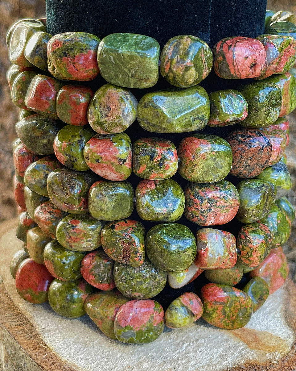 UNAKITE JASPER TUMBLED BRACELET