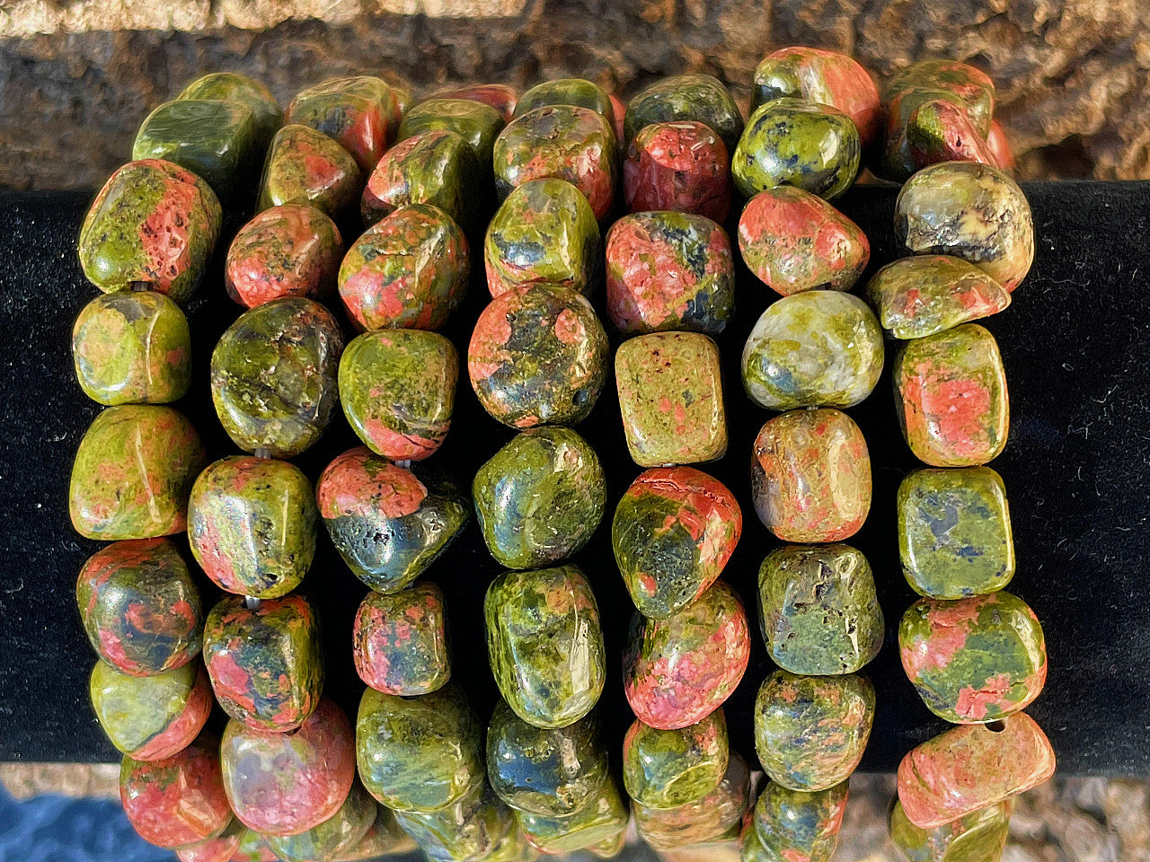 UNAKITE JASPER TUMBLED BRACELET