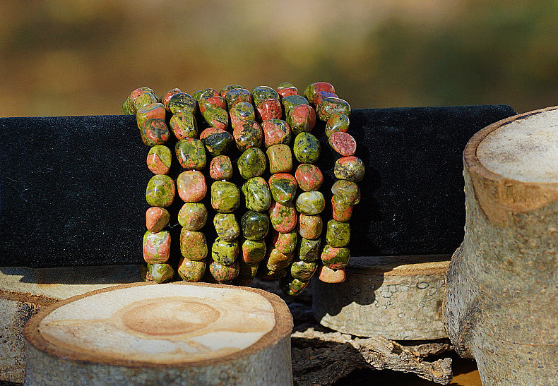 UNAKITE JASPER TUMBLED BRACELET