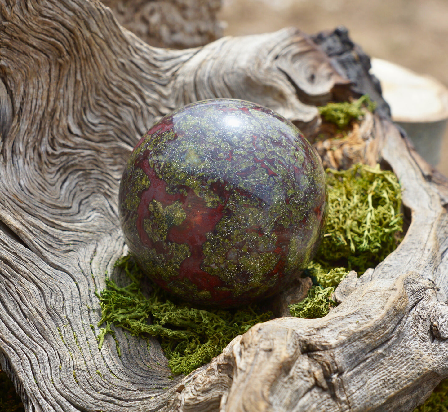 DRAGON BLOOD JASPER SPHERE