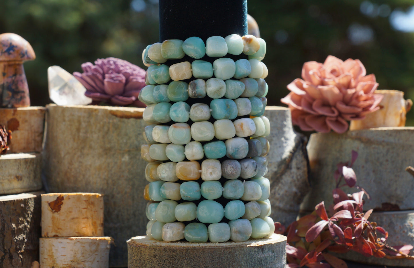 AMAZONITE TUMBLED BRACELET