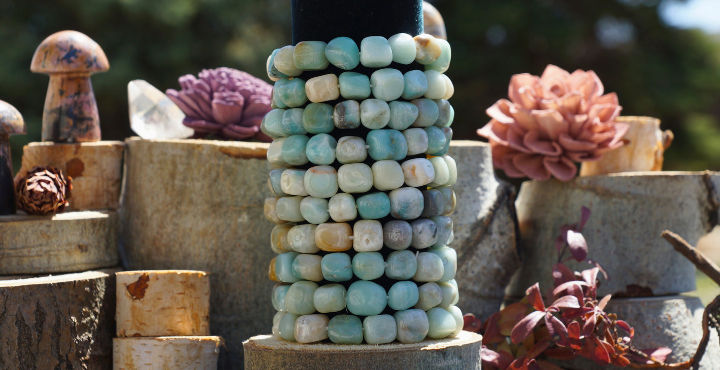 AMAZONITE TUMBLED BRACELET