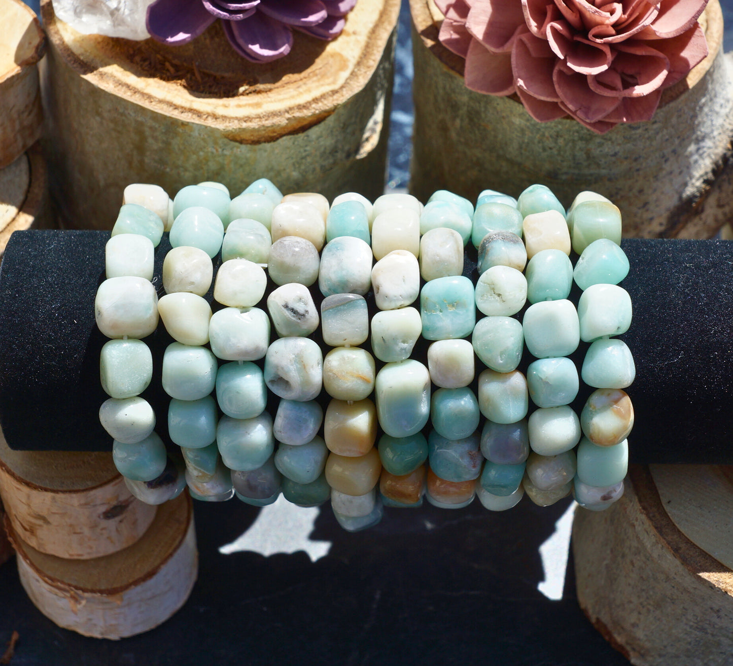 AMAZONITE TUMBLED BRACELET