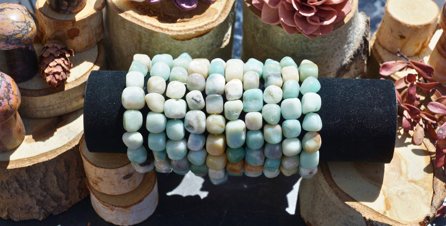 AMAZONITE TUMBLED BRACELET