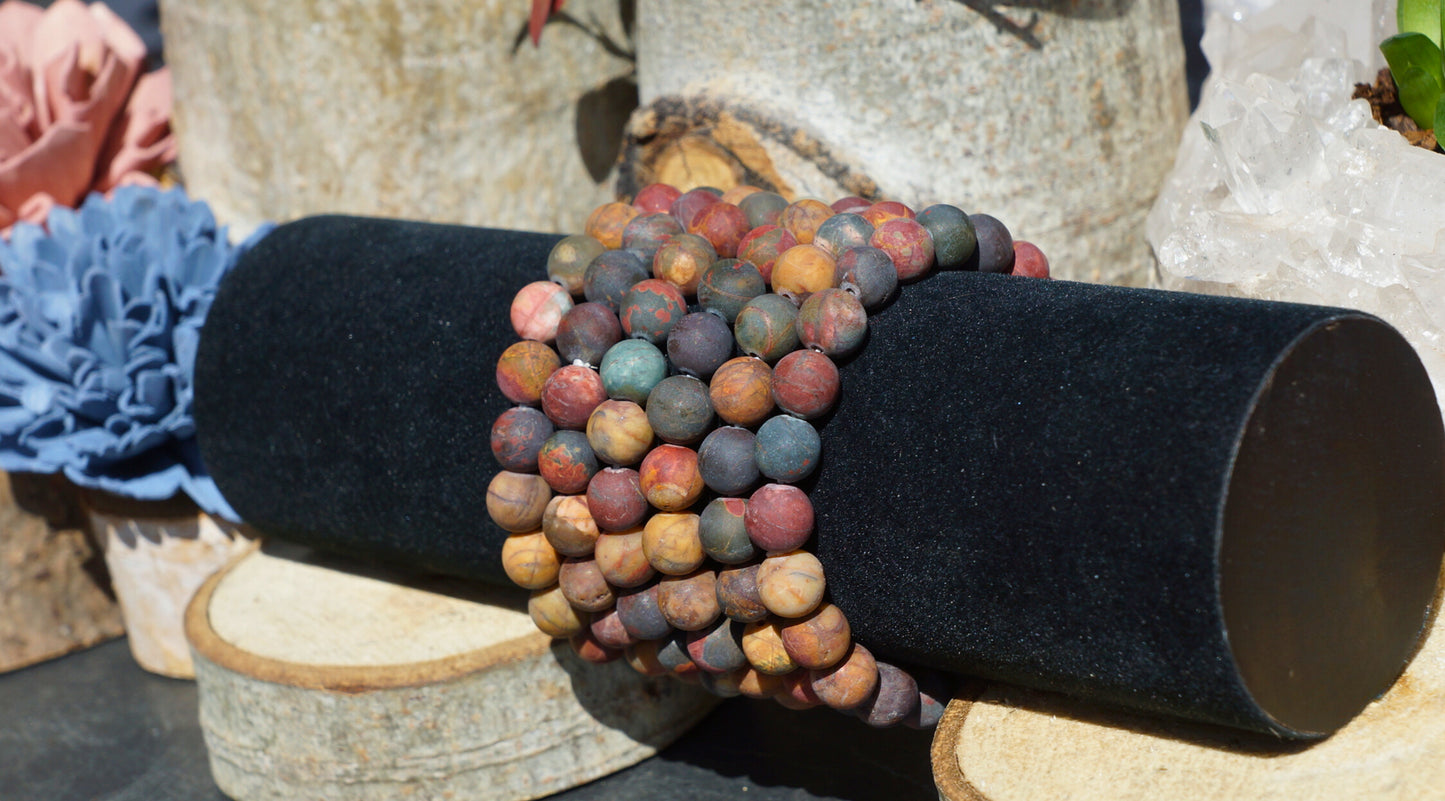 CHERRY CREEK JASPER BRACELET (MATTE)