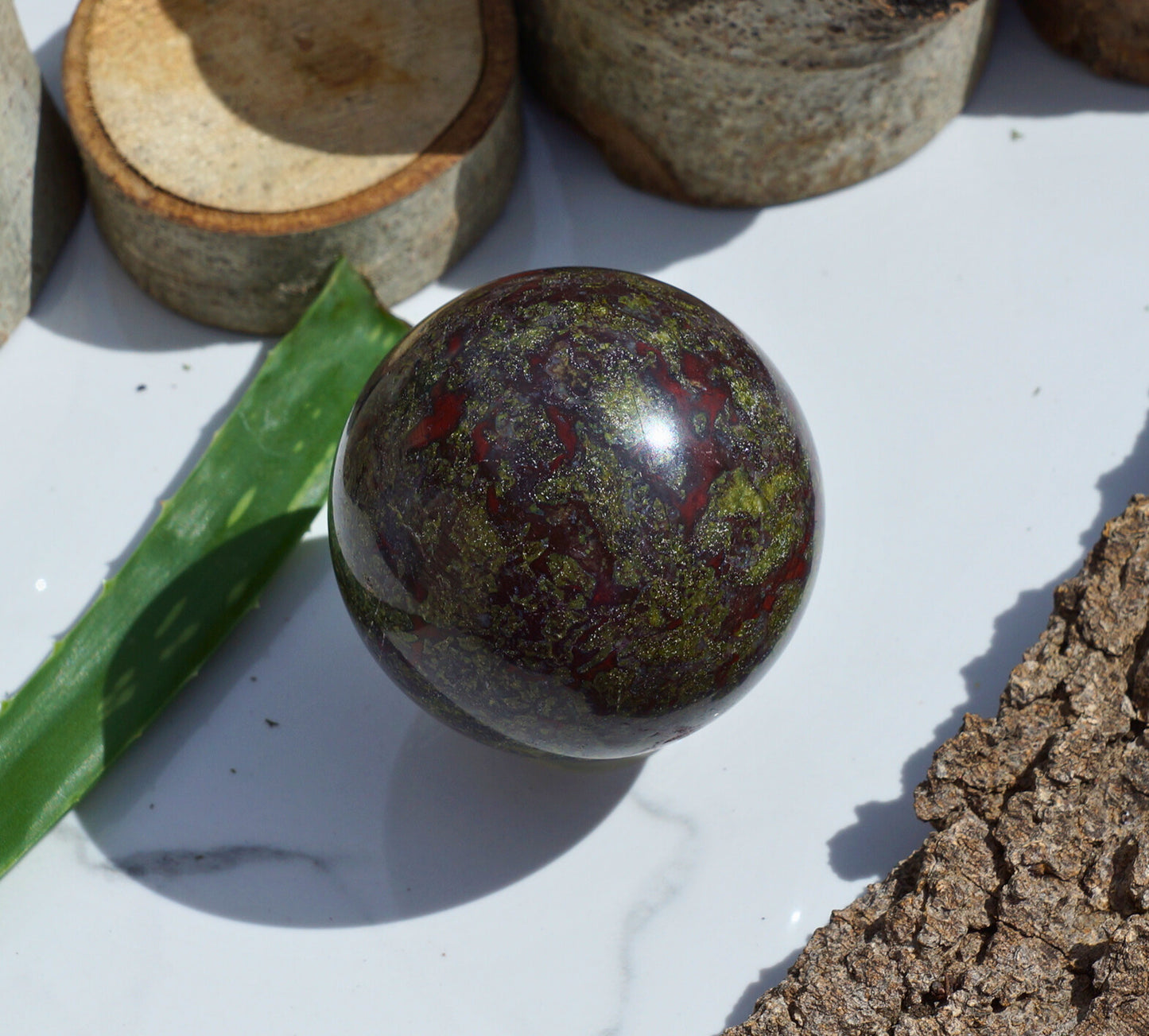 DRAGON BLOOD JASPER SPHERE