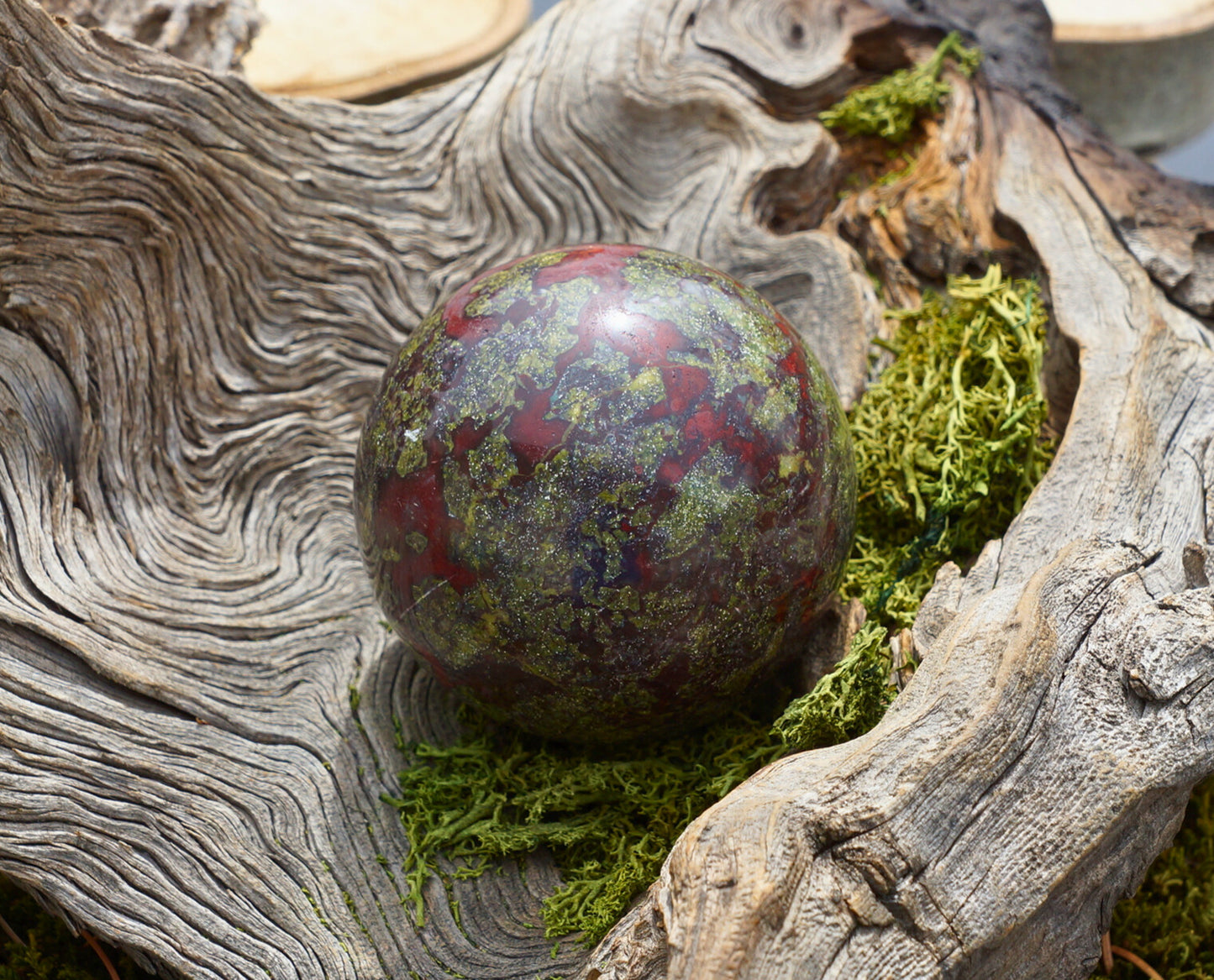 DRAGON BLOOD JASPER SPHERE