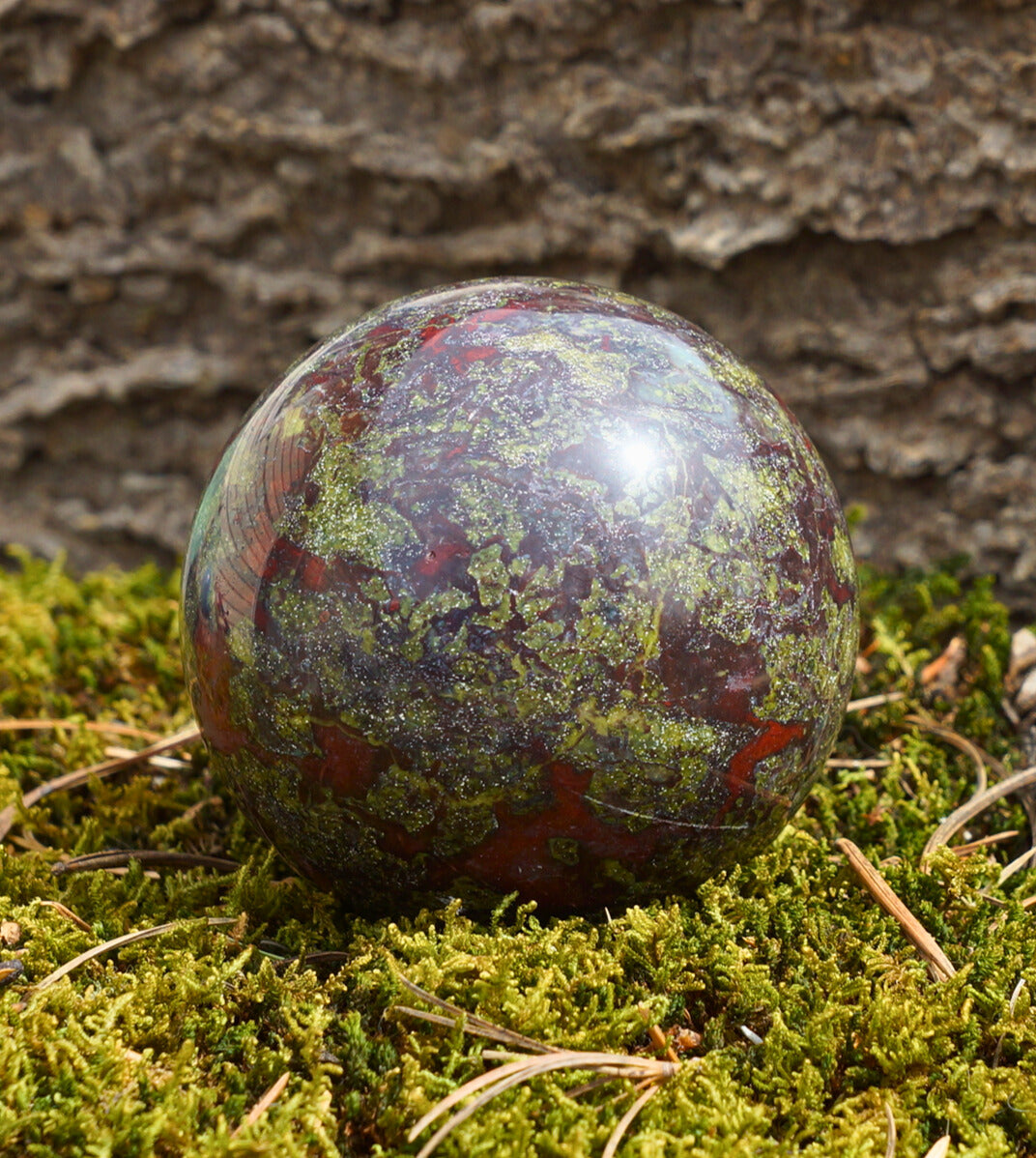 DRAGON BLOOD JASPER SPHERE