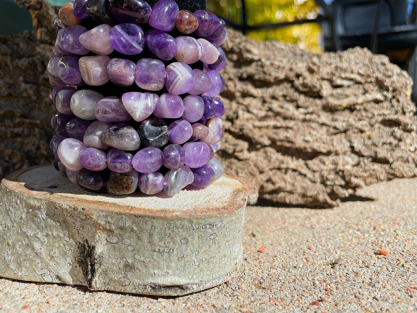 AMETHYST TUMBLED BRACELET