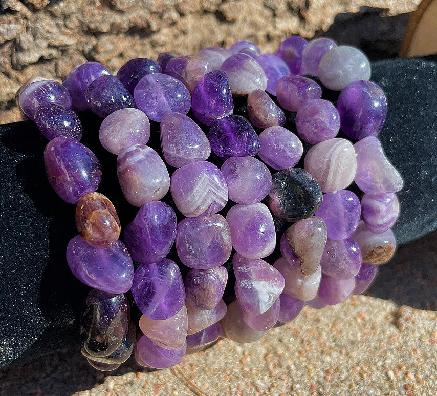 AMETHYST TUMBLED BRACELET