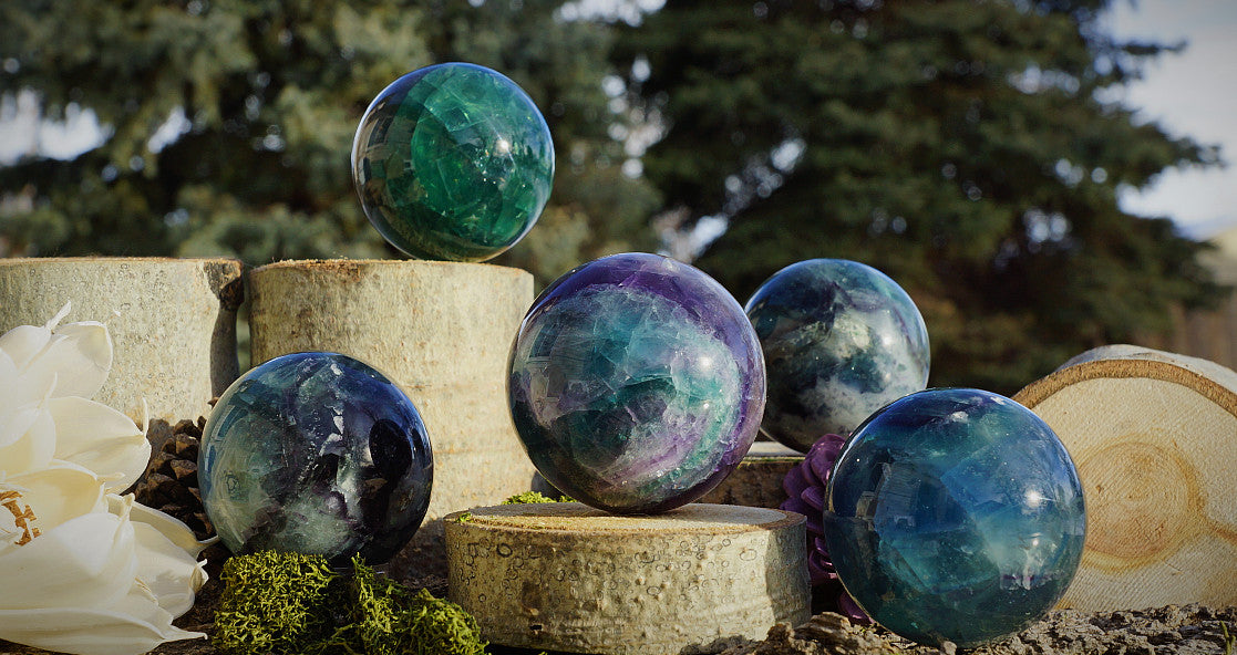 FLUORITE SPHERE