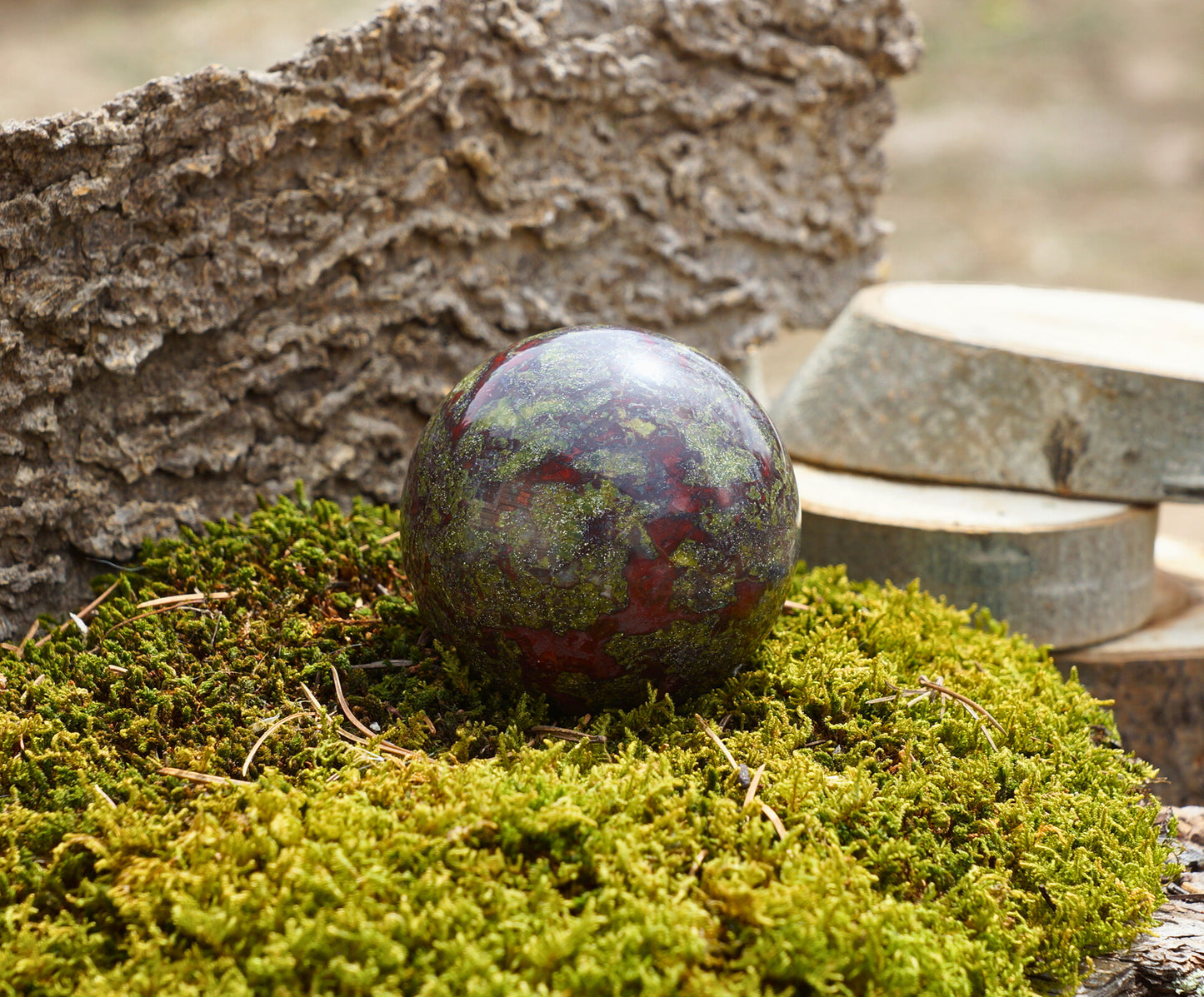 DRAGON BLOOD JASPER SPHERE